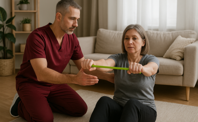 Samodzielne ćwiczenia rehabilitacyjne po COVID-19 w domu