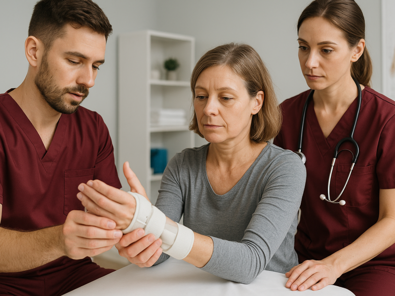 Rehabilitacja po złamaniu nadgarstka – ćwiczenia i zabiegi