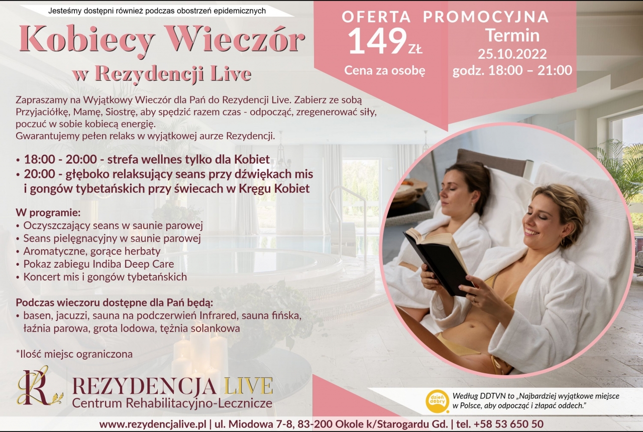 Kobiecy Wieczór w Rezydencji Live - 25.10.2022