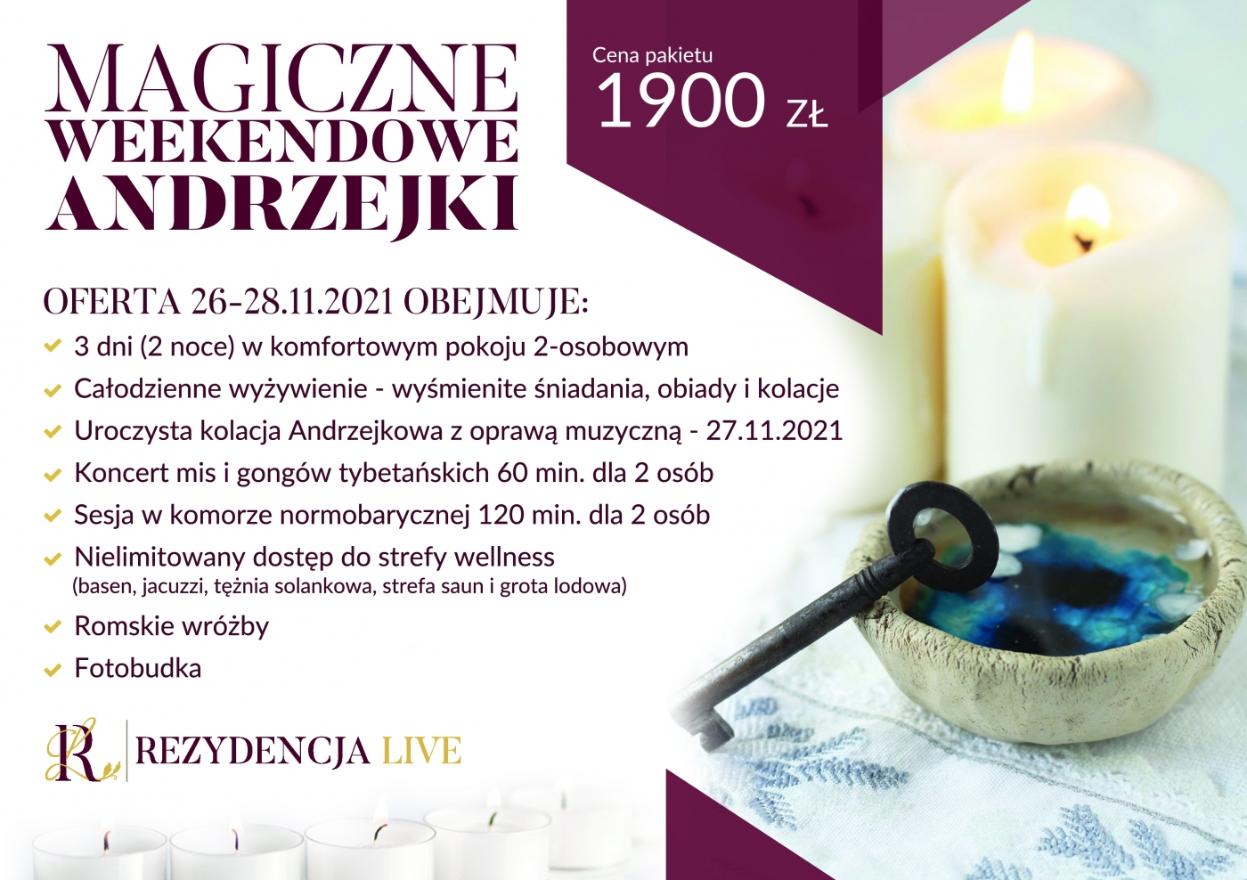 26-28.11.21 Magiczne Weekendowe Andrzejki